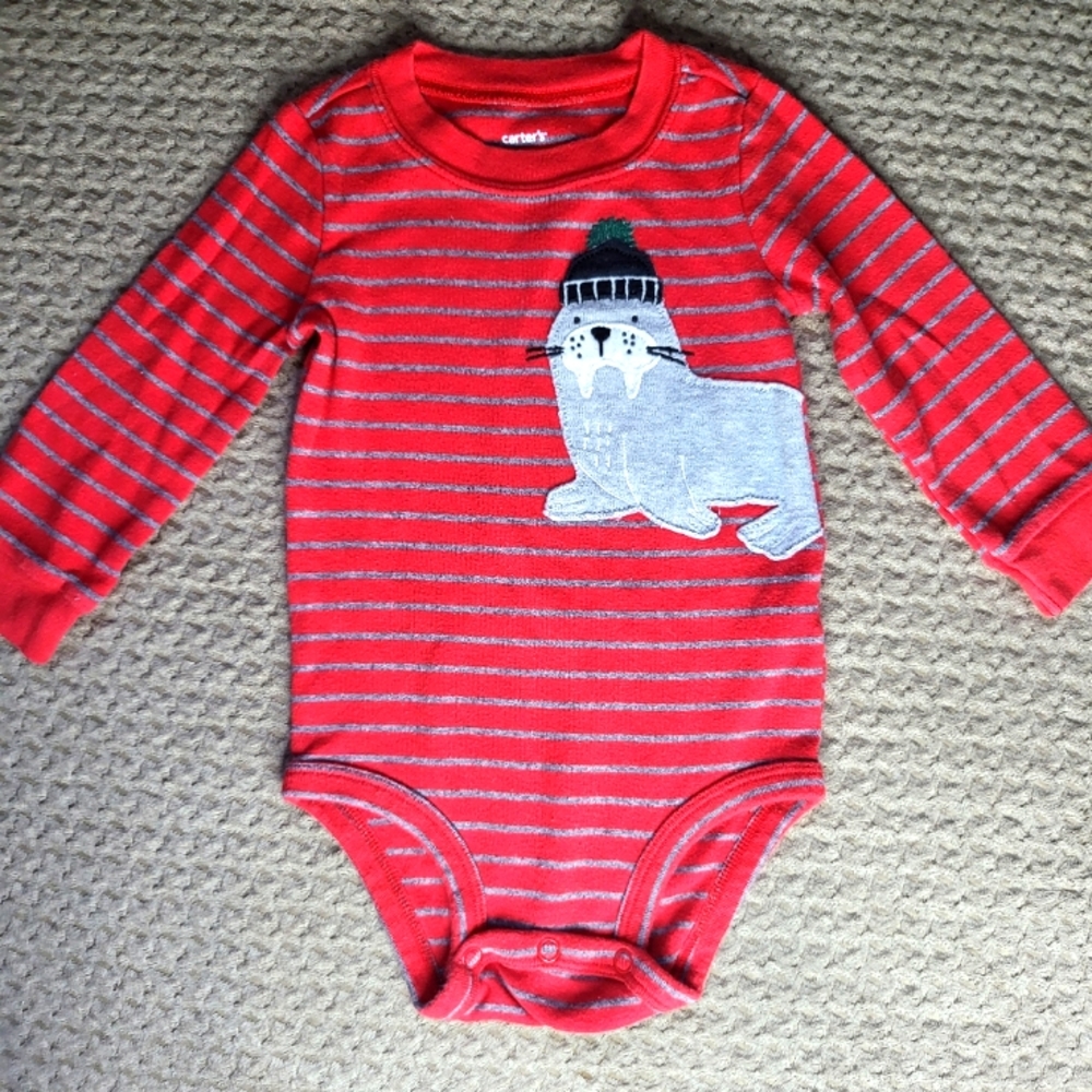 Carter's Baby Christmassy long sleeve onesie